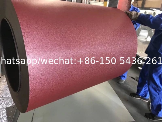 Wrinkled /Matt color coating steel coil 3005/Matt PPGI iron rolls / PPGL metal sheets