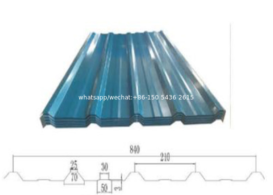 750mm width steel coil to make color coated wave  roof tile