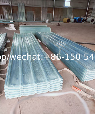quality  impact resistant FRP fiber glass corrugated roofing sheet factory