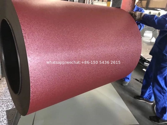 Matt/Wrinkled surface color coated steel coil for constructionral6005,ral3005 and so on