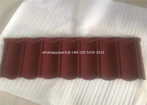 Building material colorful stone coated steel roof tiles / steel roofing tile sheet