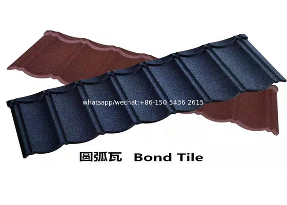 Building material colorful stone coated steel roof tiles / steel roofing tile sheet