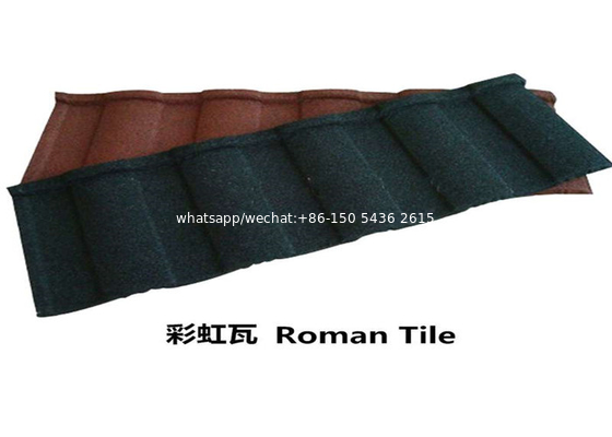 Building material colorful stone coated steel roof tiles / steel roofing tile sheet