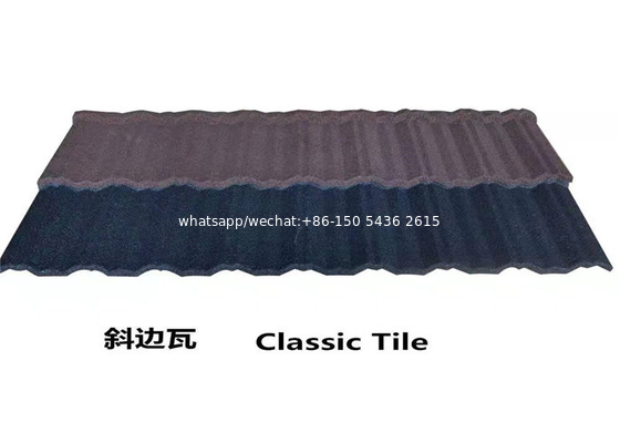 Building material colorful stone coated steel roof tiles / steel roofing tile sheet